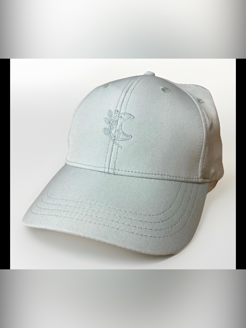NEW Blogilates-Hat Cap Strap Back Womens Gray Green PonyTail Gym/Yoga Pilates OS